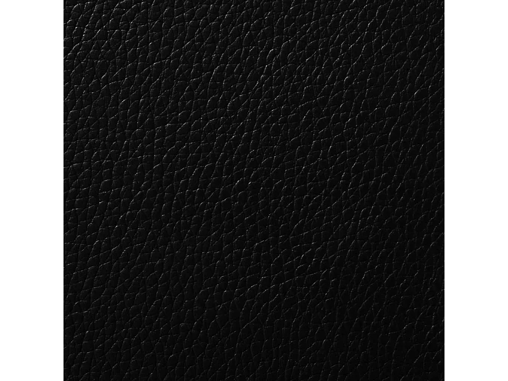 Juego de 4 sillas de comedor de piel sintética negra