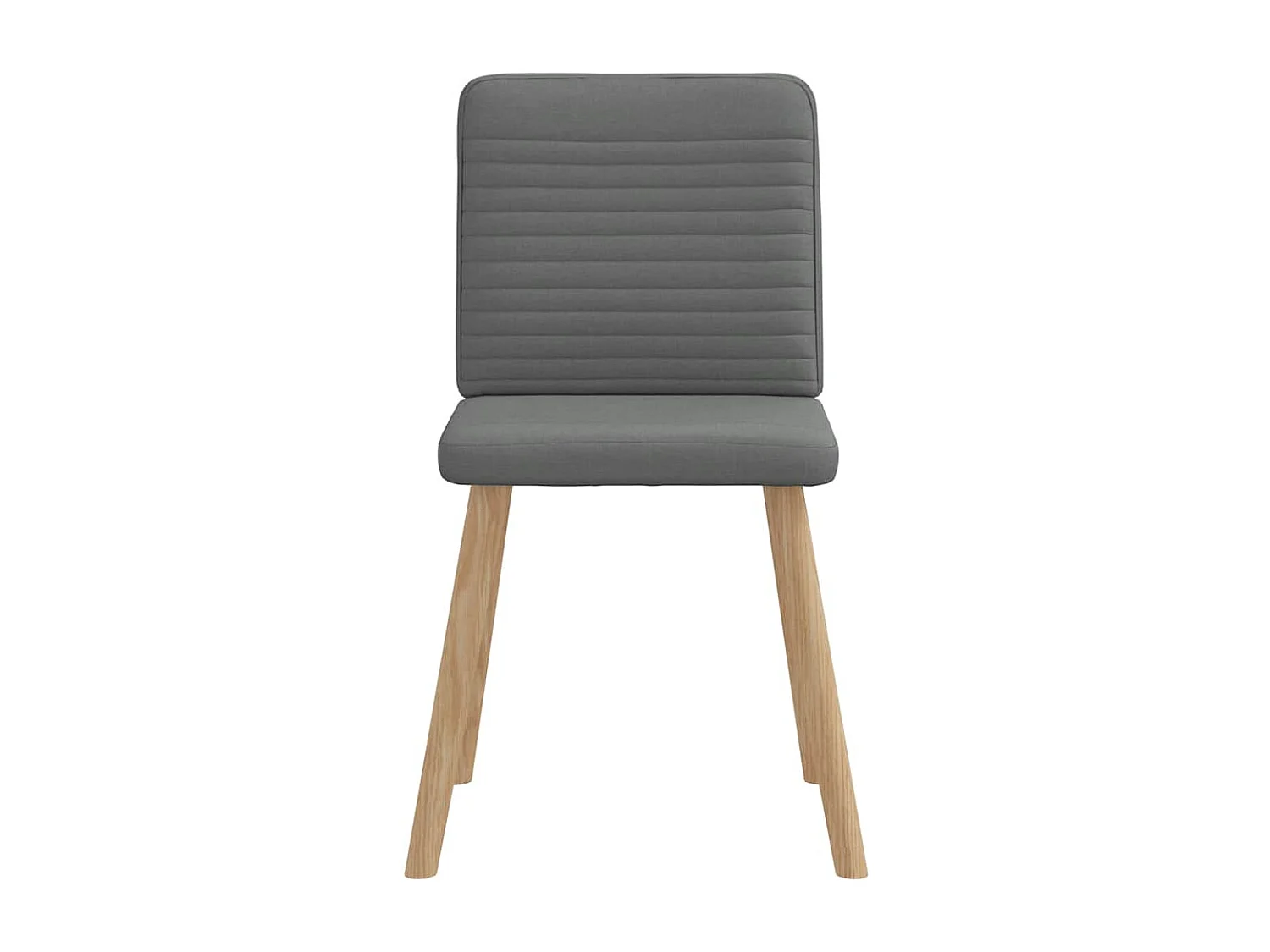 Chaises à manger lot de 6 gris foncé tissu