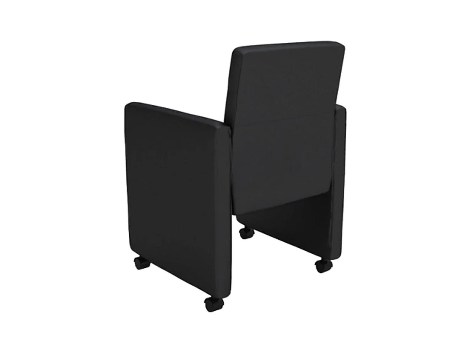 Eetkamerstoelen set van 6 zwart imitatieleer