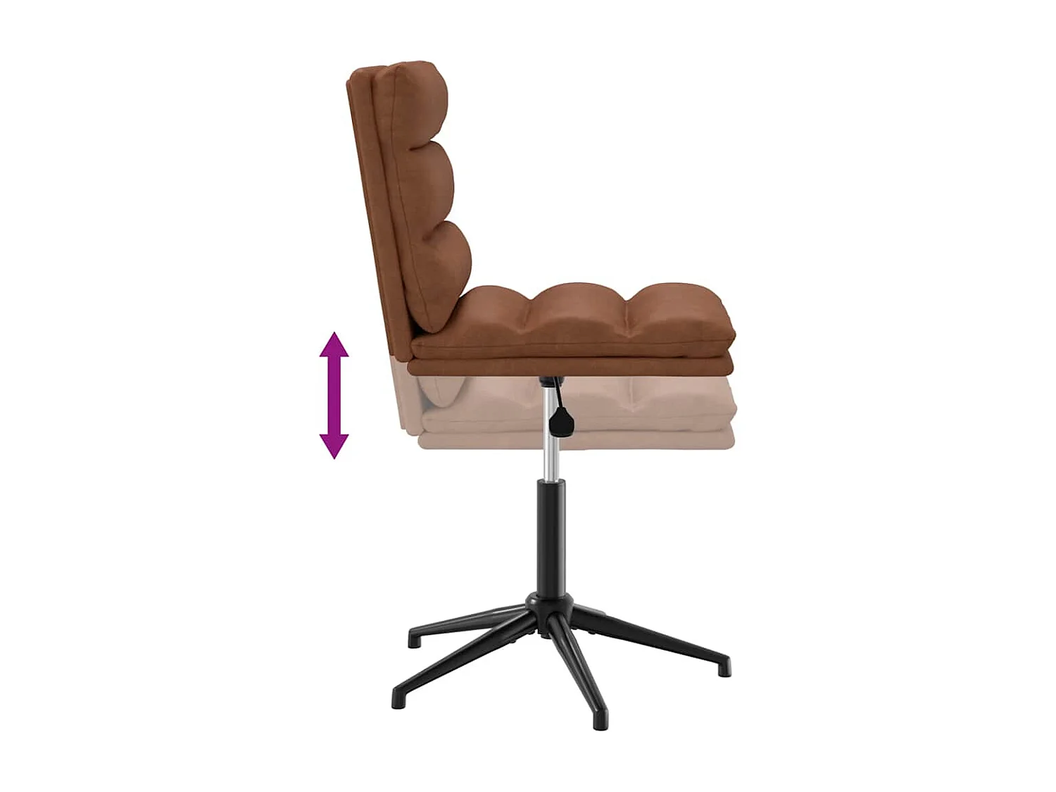 Chaise de salle à manger Marron Similicuir