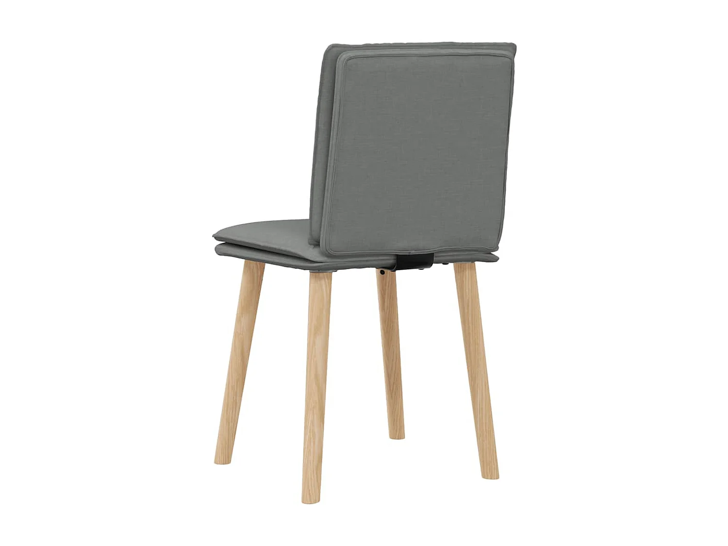 Chaises à manger lot de 2 gris foncé tissu