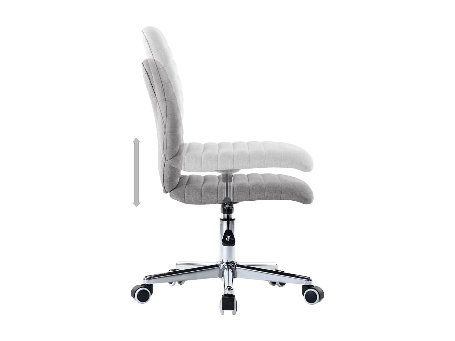 Chaises à manger lot de 2 gris clair tissu