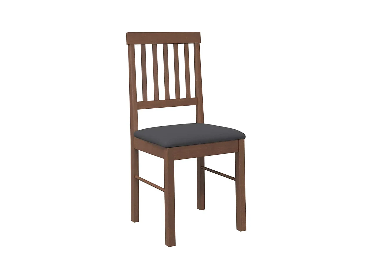 Cuscini per sedie da pranzo 2 pezzi in legno massello marrone e gomma