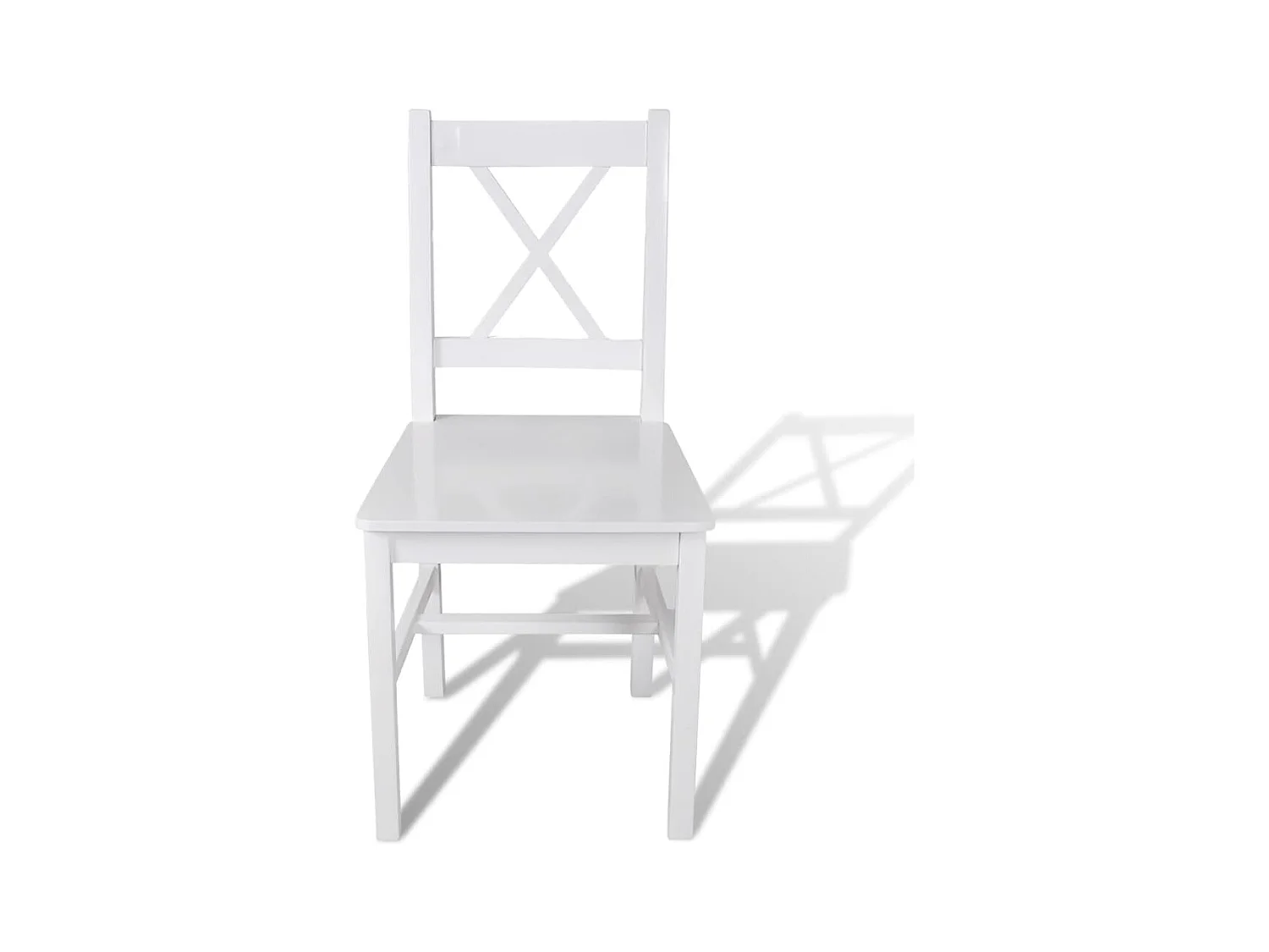 Chaises à manger lot de 6 blanc pinède