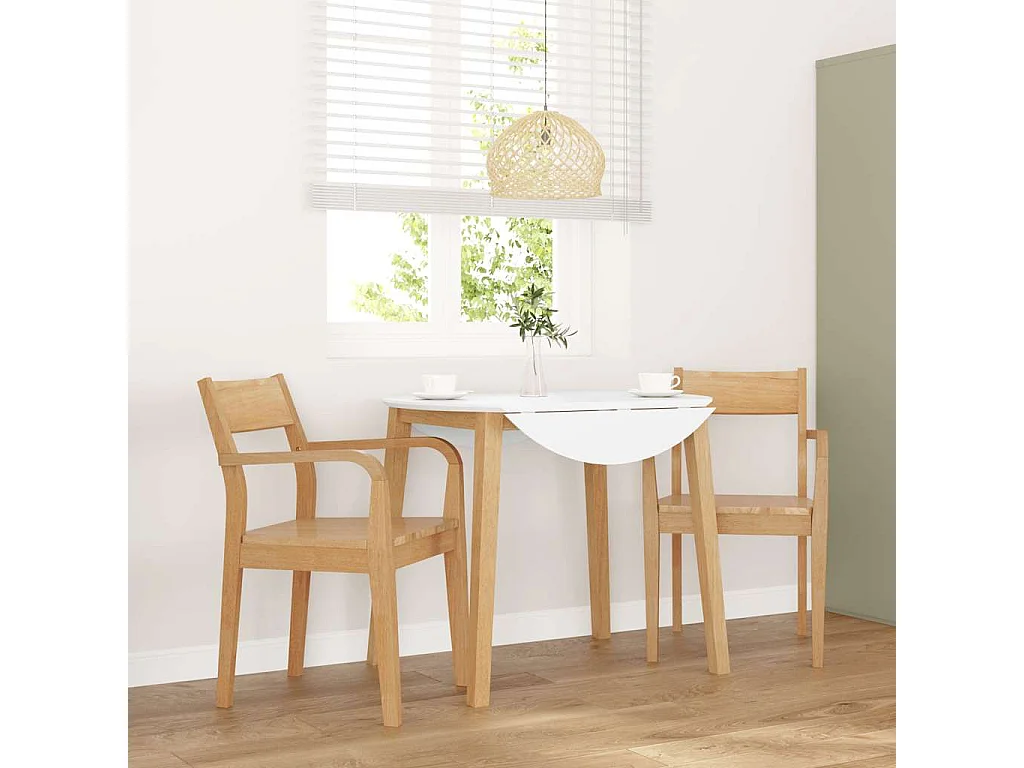 Sillas de comedor 2 piezas madera maciza natural caucho