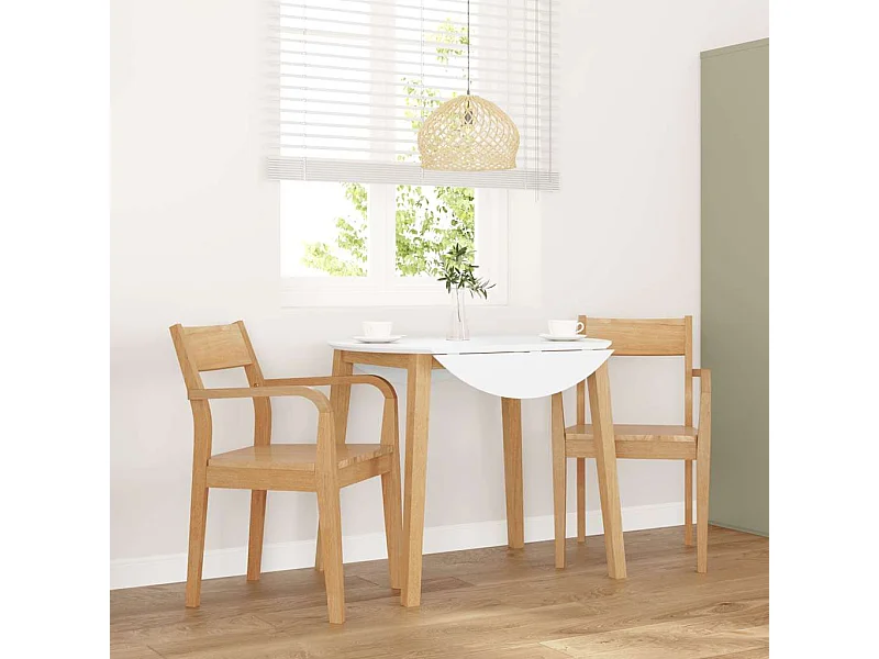 Sillas de comedor 2 piezas madera maciza natural caucho