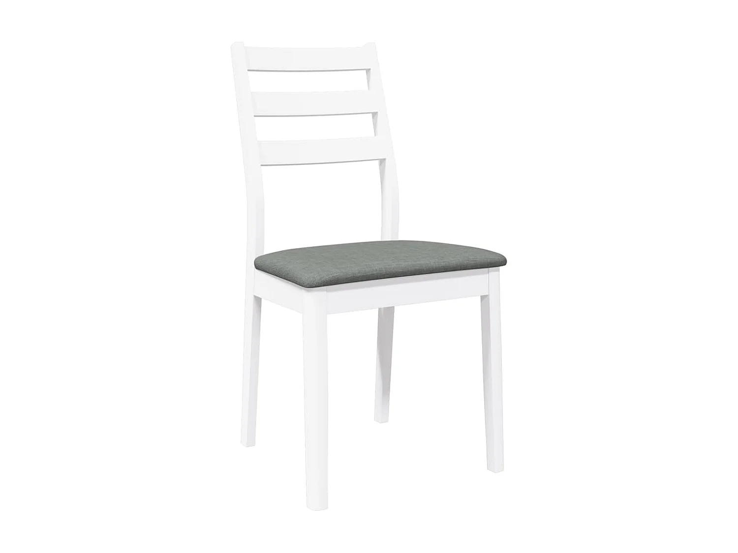 Eetkamerstoel kussens 2 stuks wit massief hout rubber