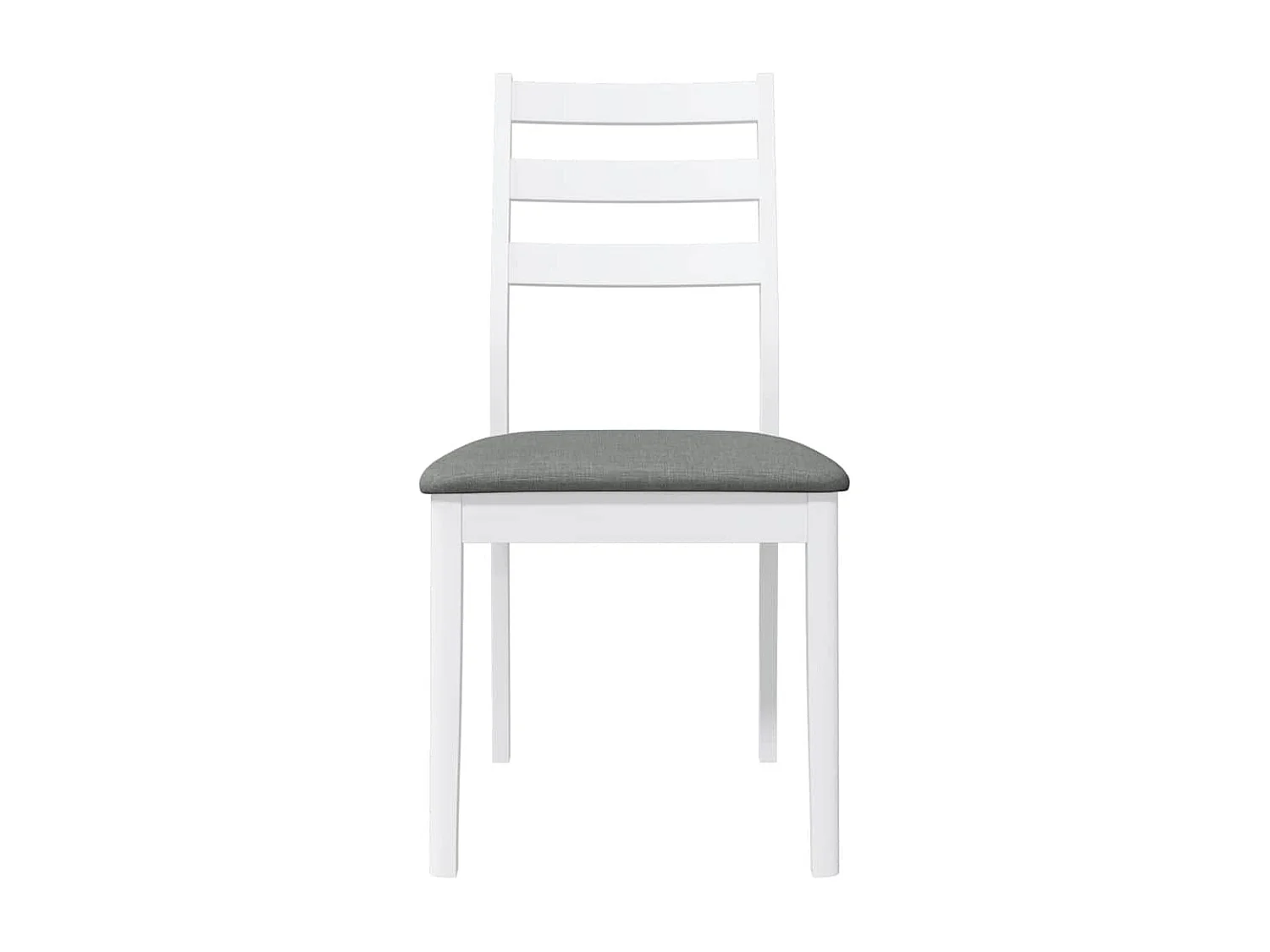 Eetkamerstoel kussens 2 stuks wit massief hout rubber