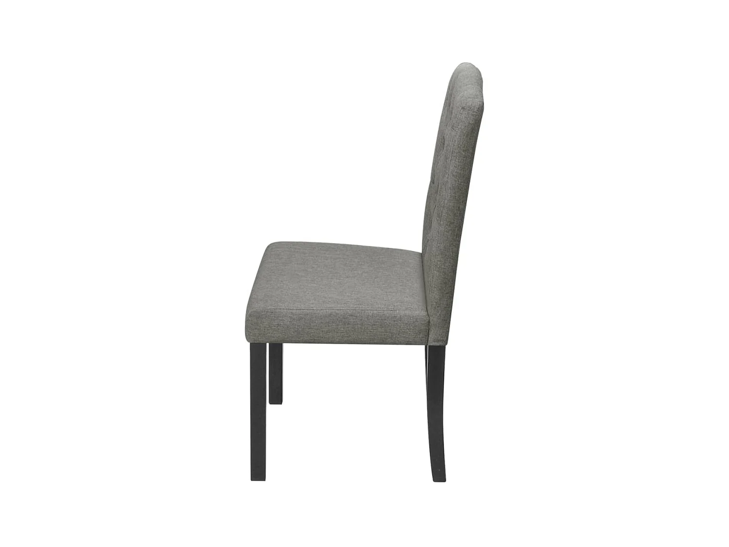 Chaises à manger lot de 2 gris tissu