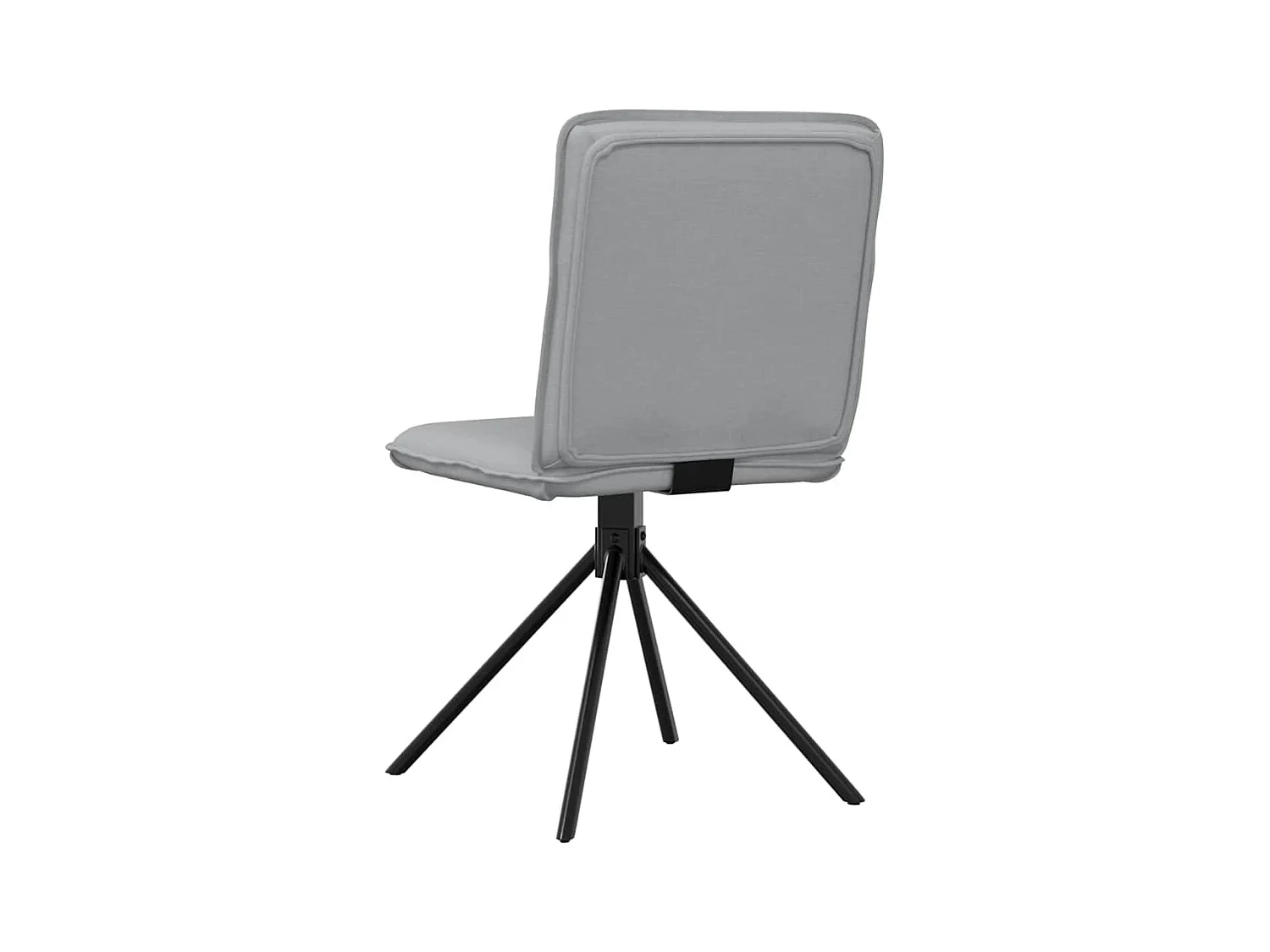 Eetkamerstoelen set van 2 lichtgrijze stof