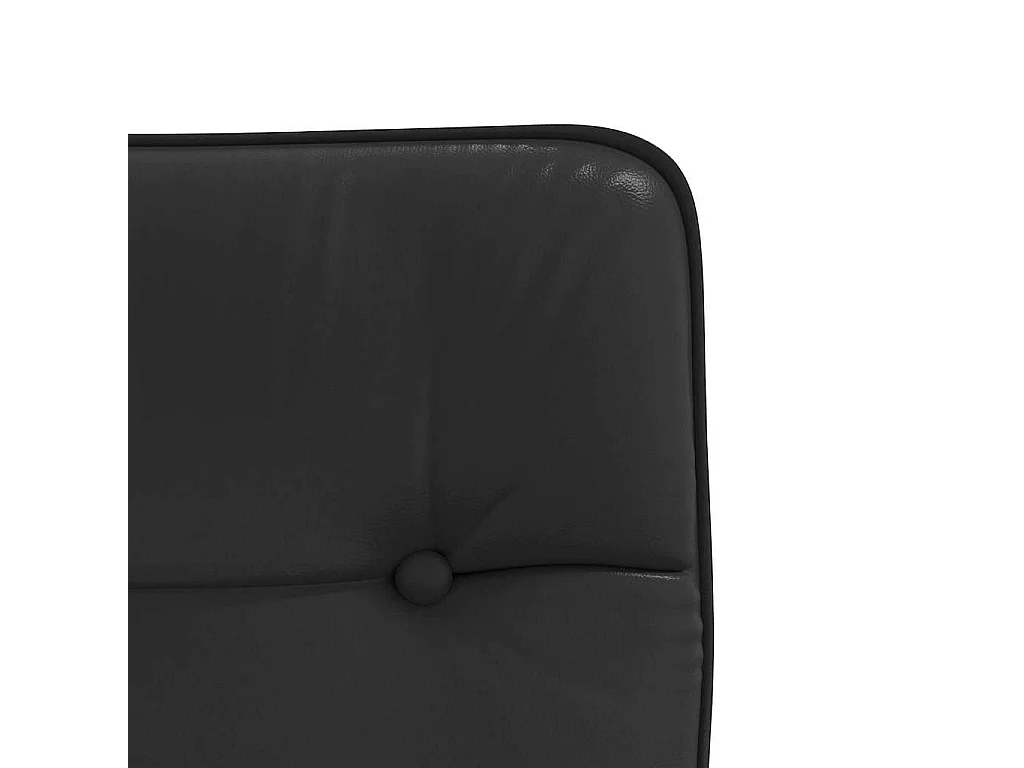 Chaises à manger lot de 2 noir similicuir