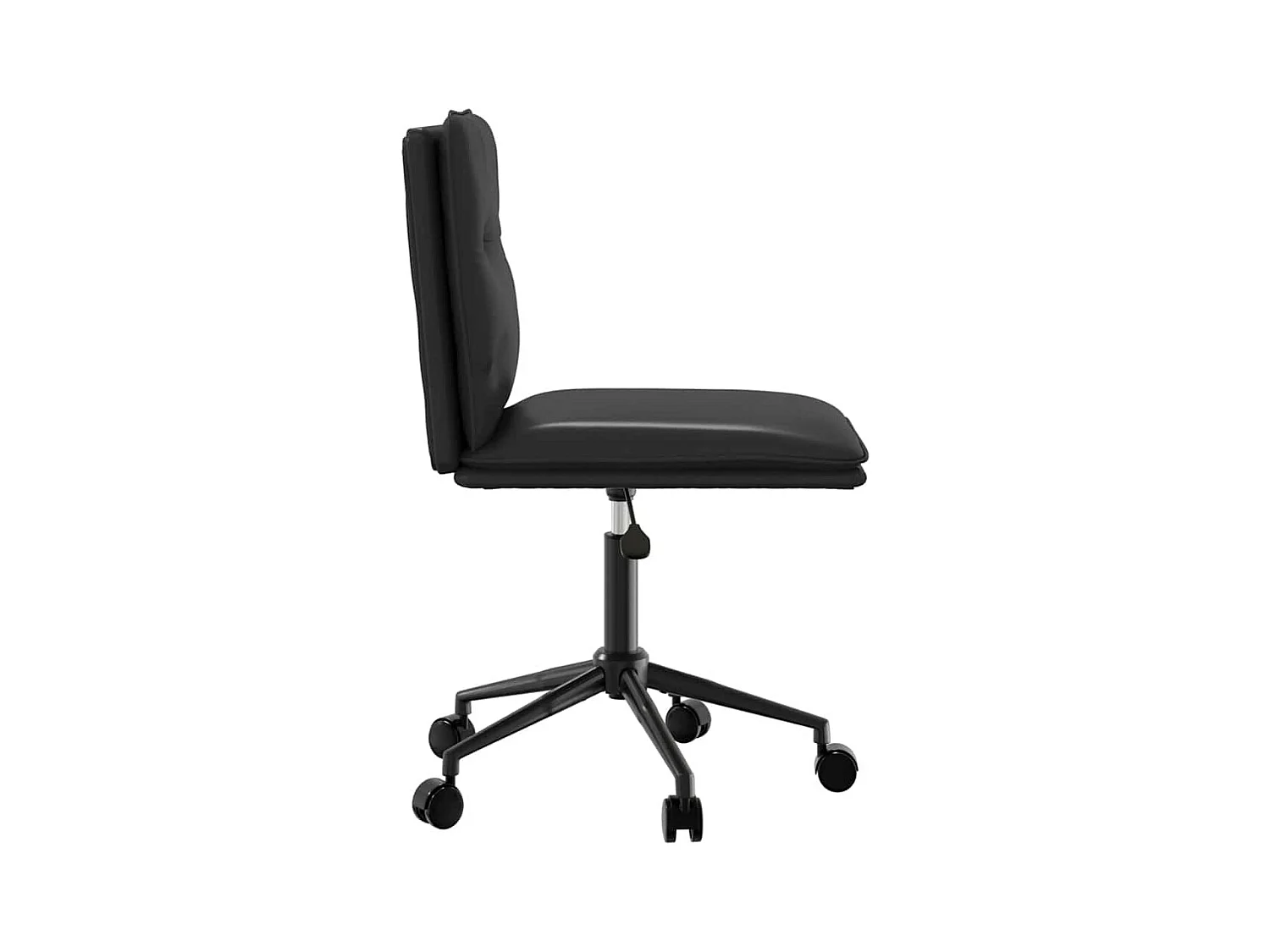 Eetkamerstoelen set van 2 zwart imitatieleer