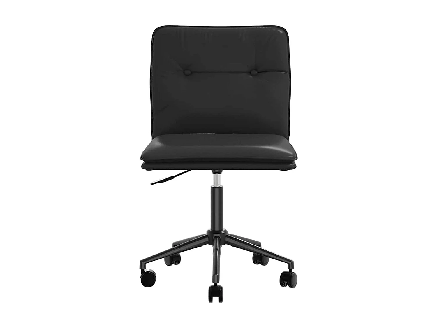 Chaises à manger lot de 2 noir similicuir