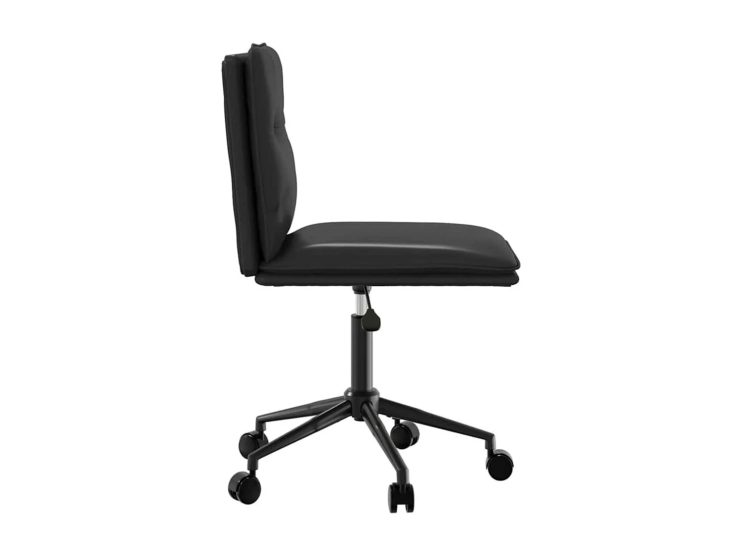 Chaises à manger lot de 2 noir similicuir