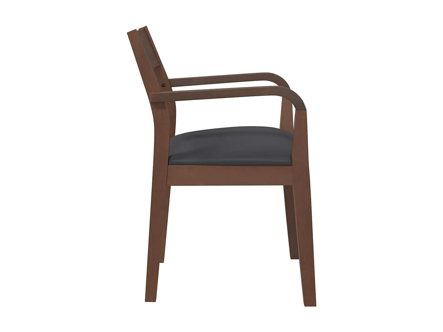 Chaises à manger coussins 2 pcs marron bois massif caoutchouc