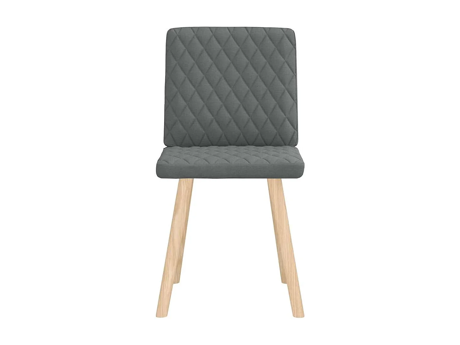 Eetkamerstoelen set van 2 donkergrijze stof