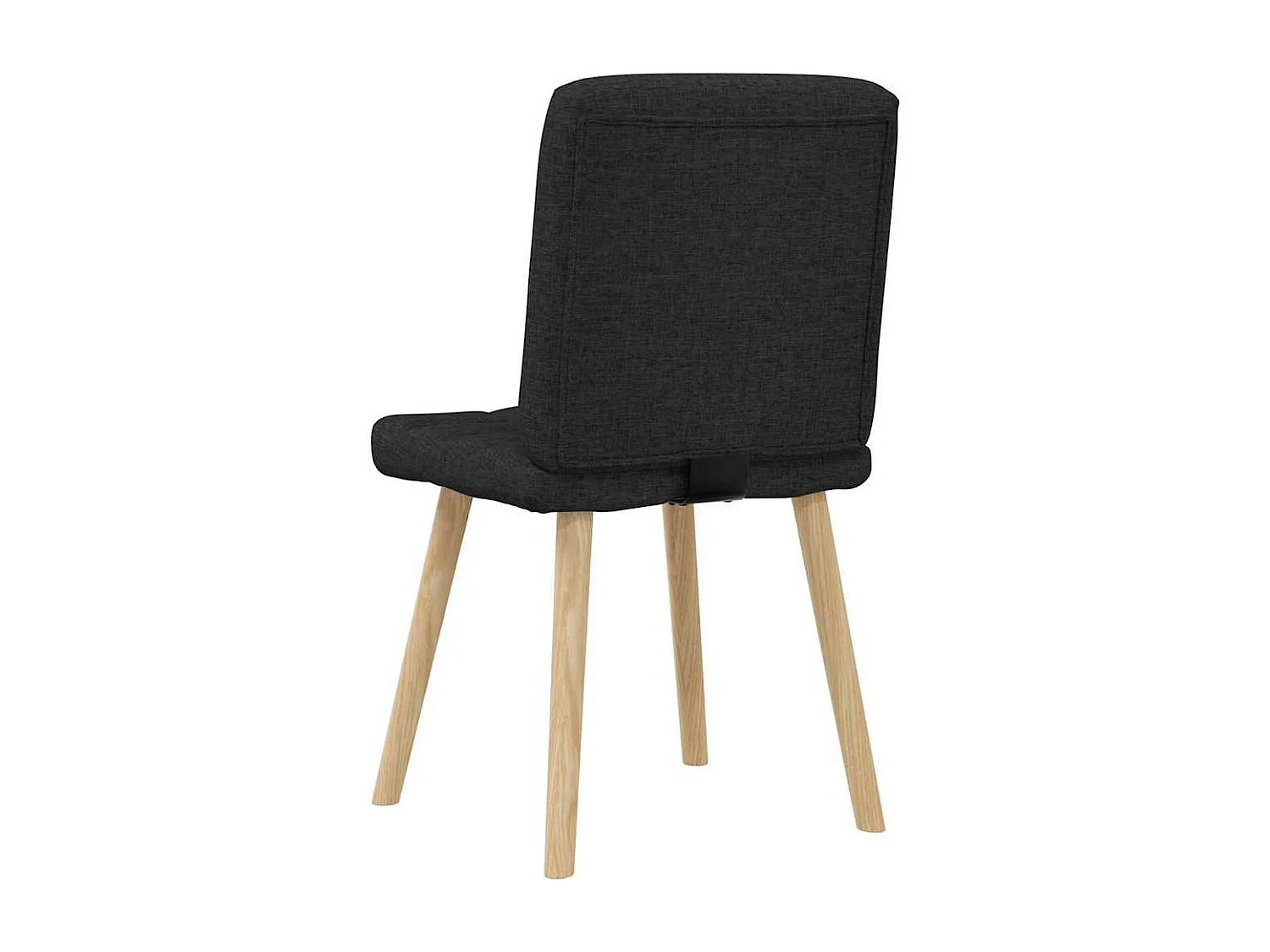 Set di 6 sedie da pranzo in tessuto nero