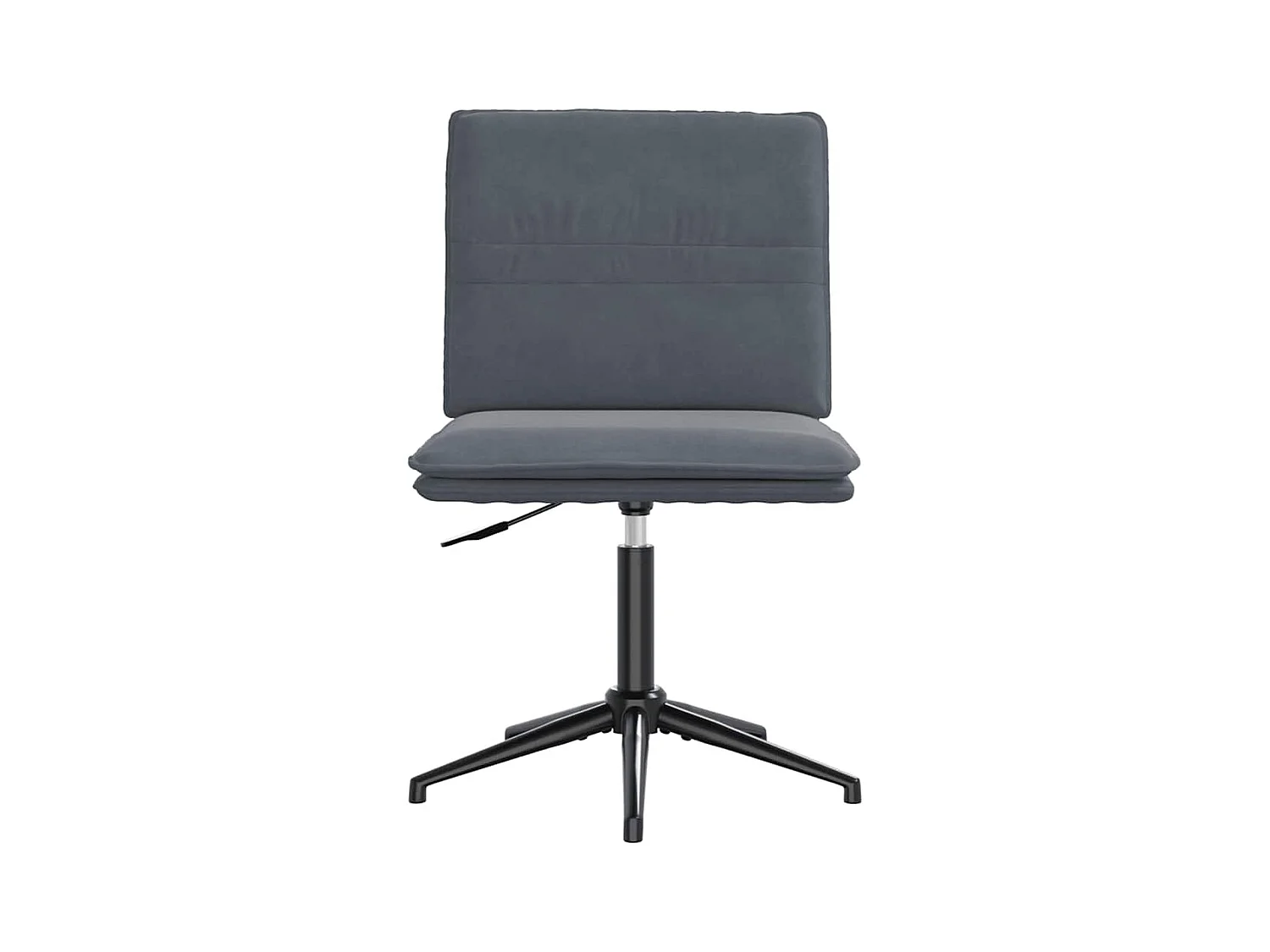 Chaises à manger lot de 2 Gris foncé Velours