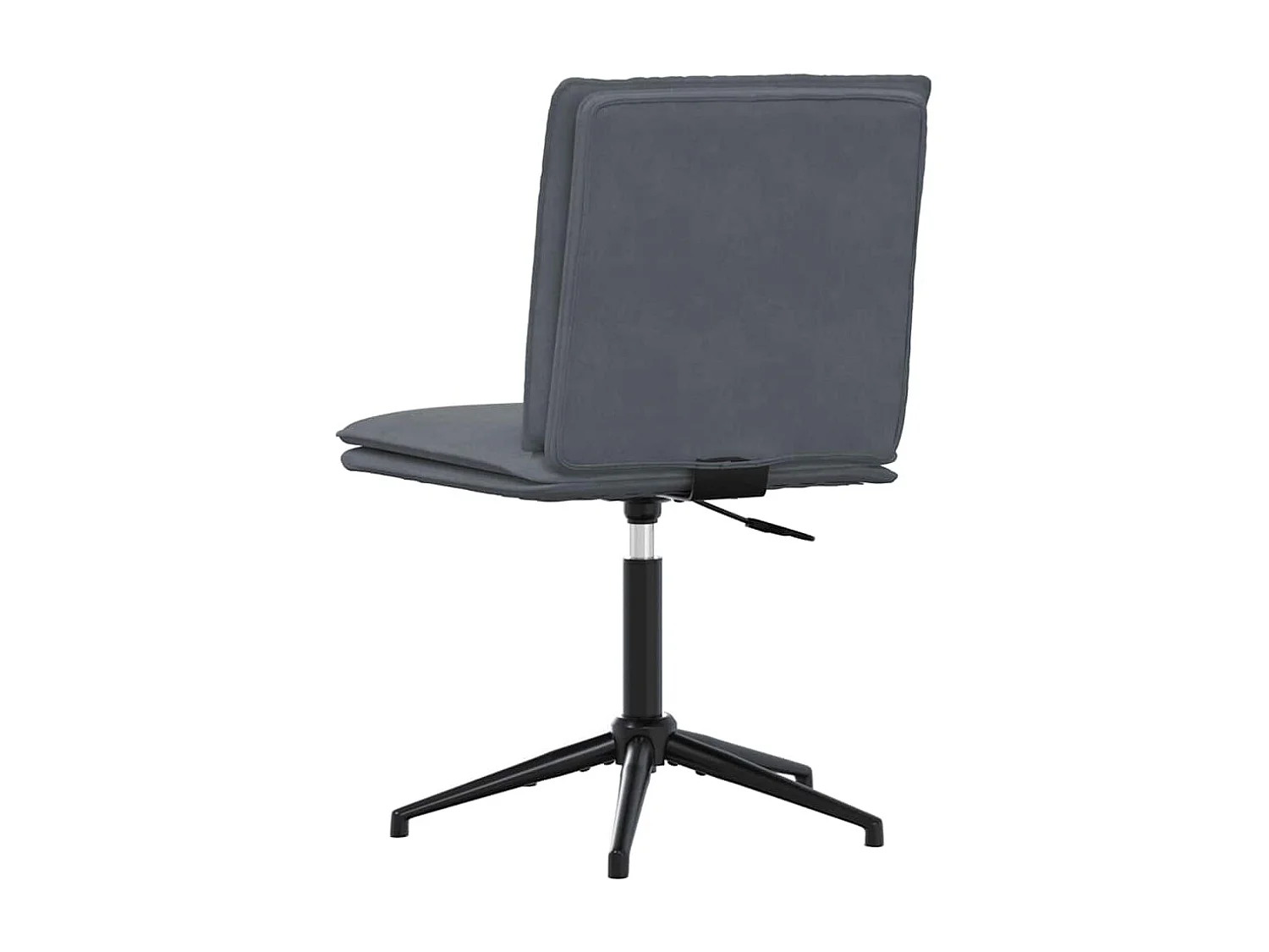 Chaises à manger lot de 2 Gris foncé Velours