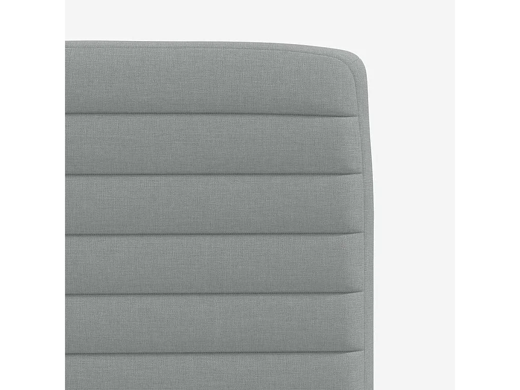 Juego de 2 sillas de comedor de tela gris claro