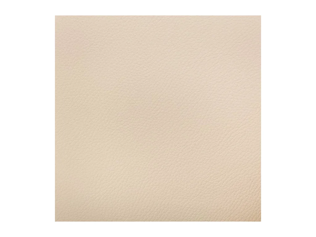 Juego de 2 sillas de comedor giratorias de polipiel color crema