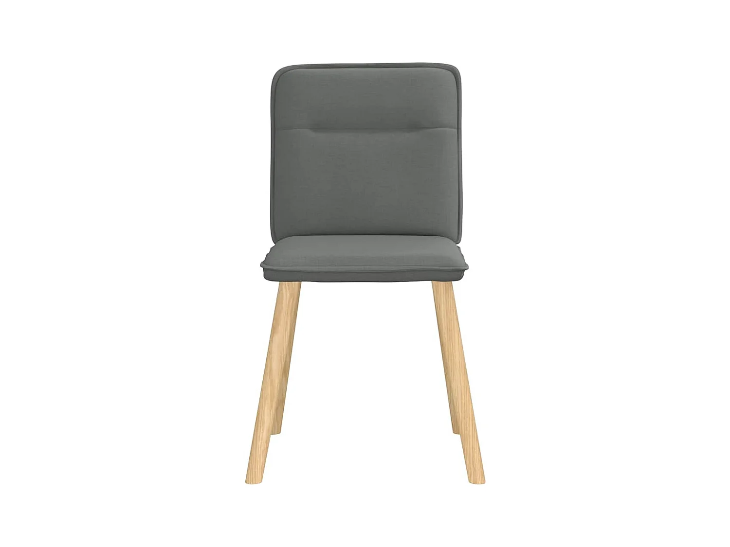 Eetkamerstoelen set van 6 donkergrijze stof