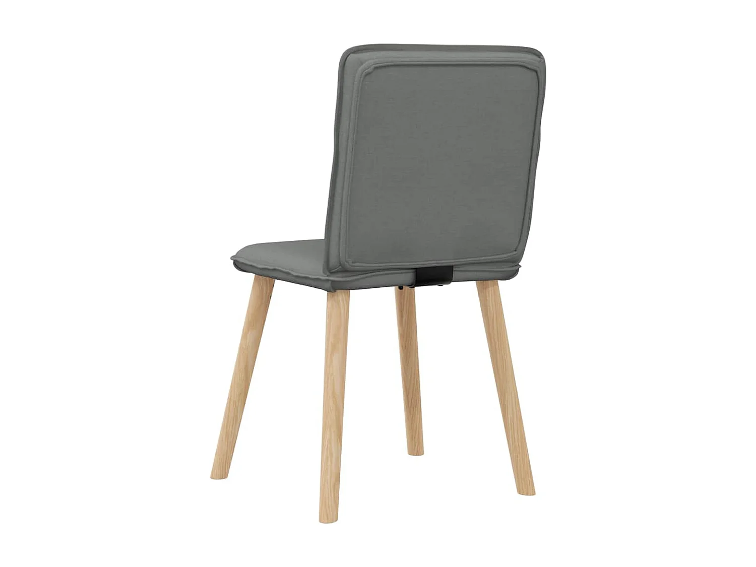 Eetkamerstoelen set van 6 donkergrijze stof