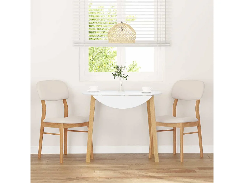 Chaises à manger coussins 2 pcs naturel bois massif caoutchouc