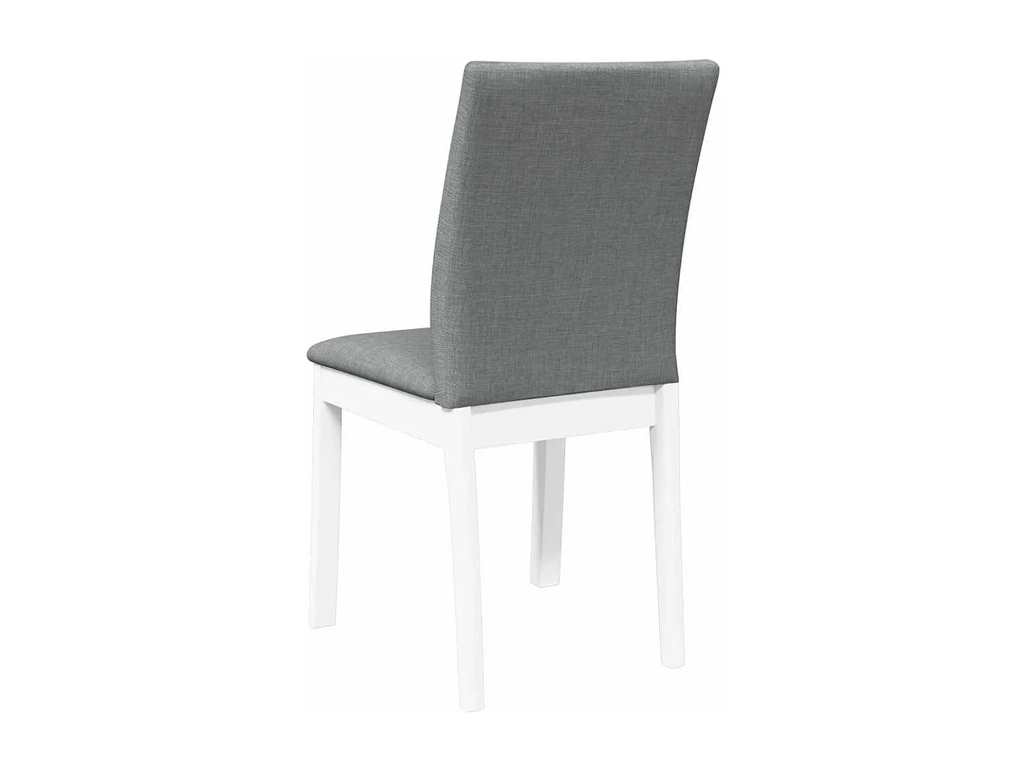 Cojines para sillas de comedor, 2 unidades, madera maciza blanca, caucho