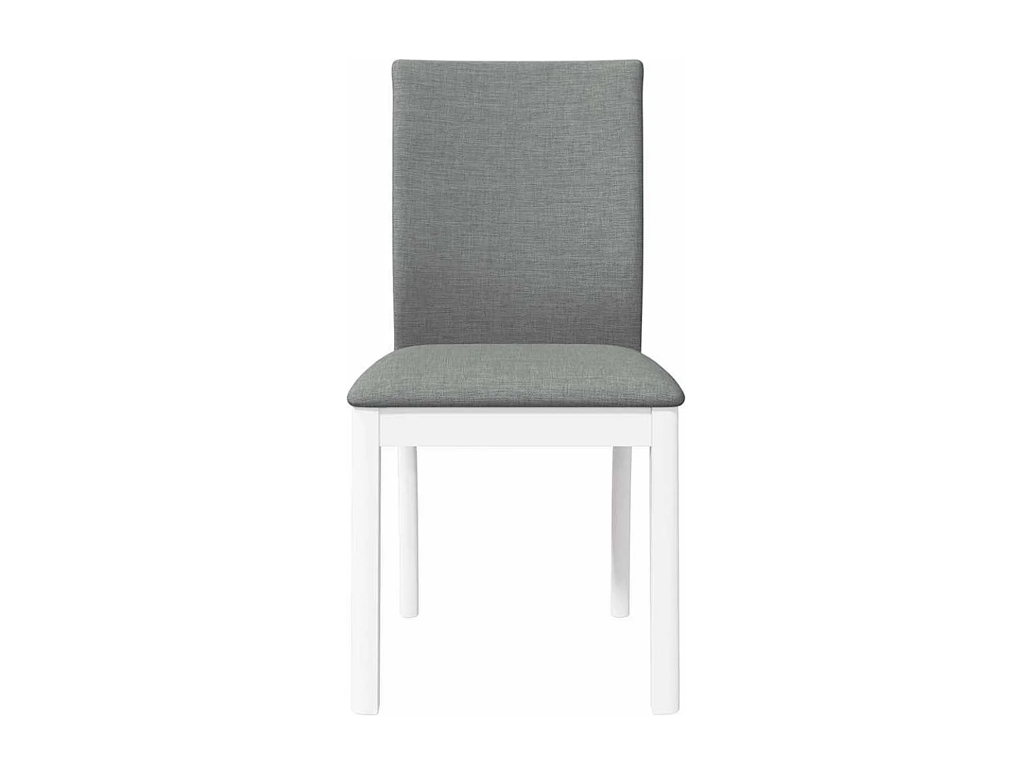 Cuscini per sedie da pranzo 2 pezzi in legno massello bianco e gomma