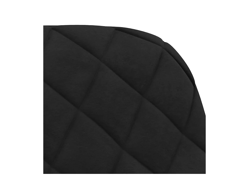 Juego de 2 sillas de comedor giratorias de terciopelo negro