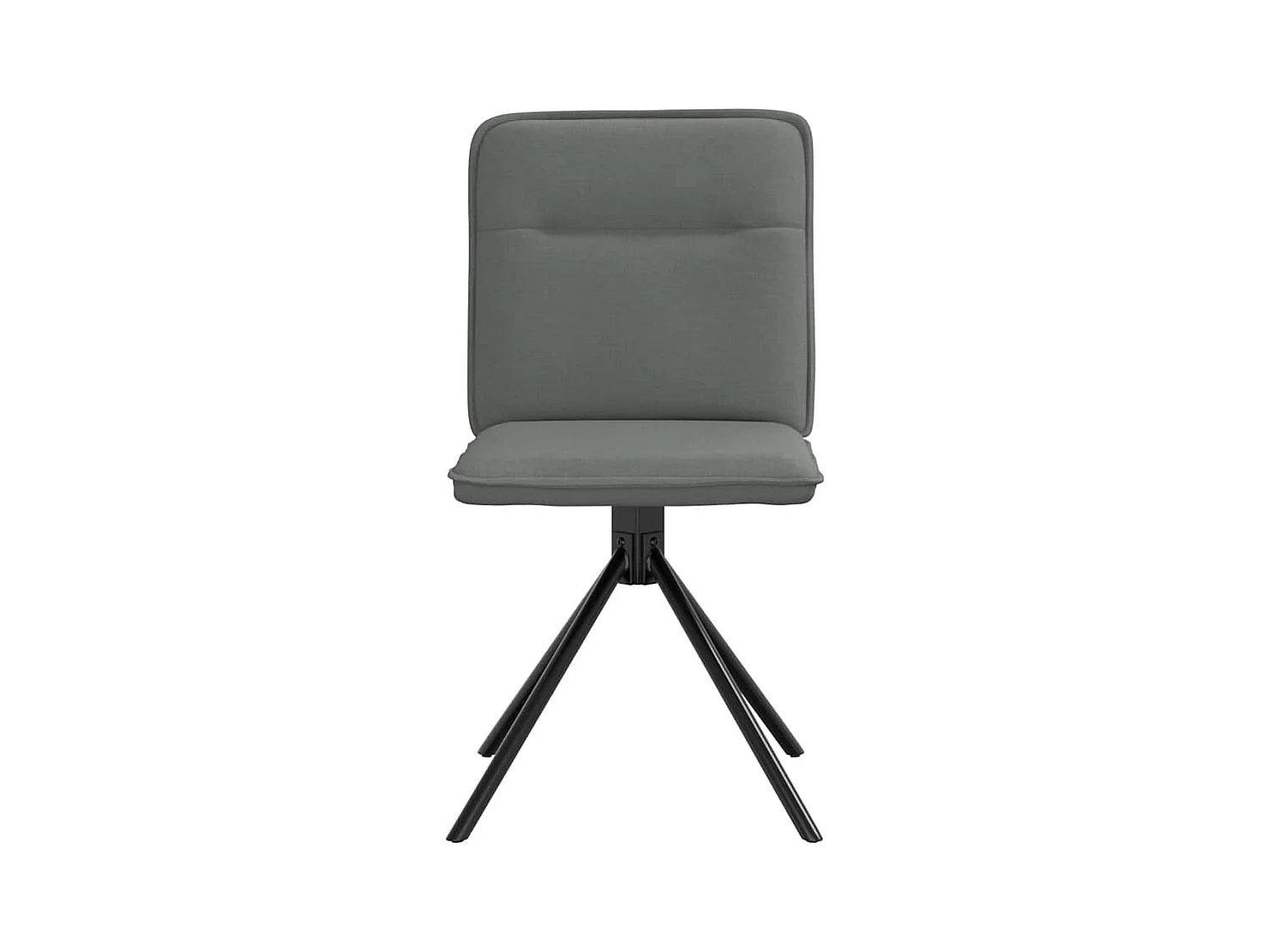 Eetkamerstoelen set van 2 donkergrijze stof