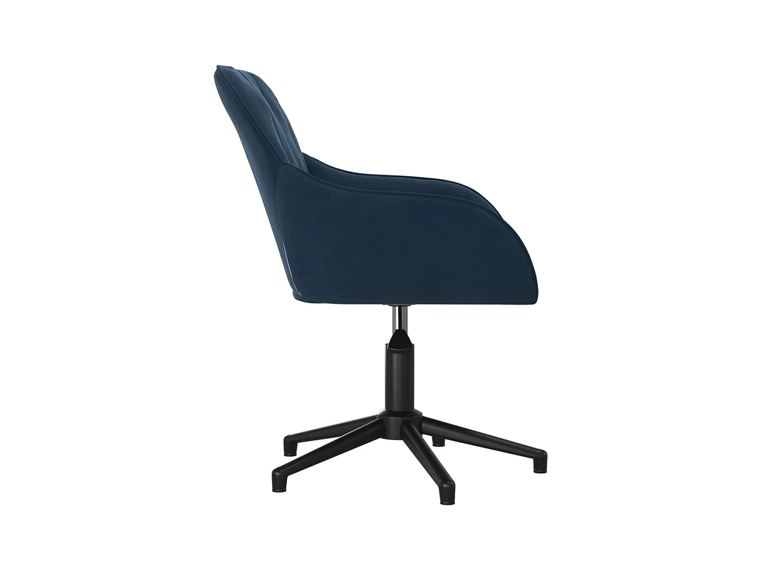 Draaibare eetkamerstoelen set van 2 blauw fluweel