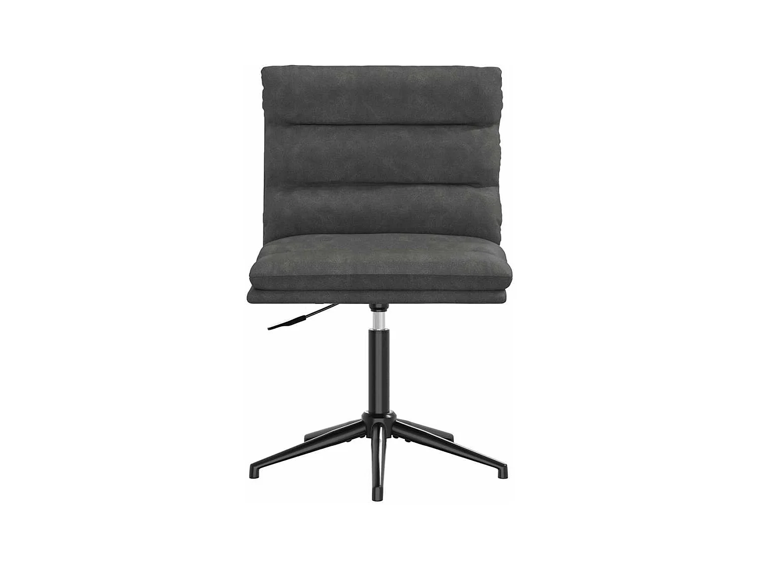 Set di 4 sedie da pranzo in similpelle nera