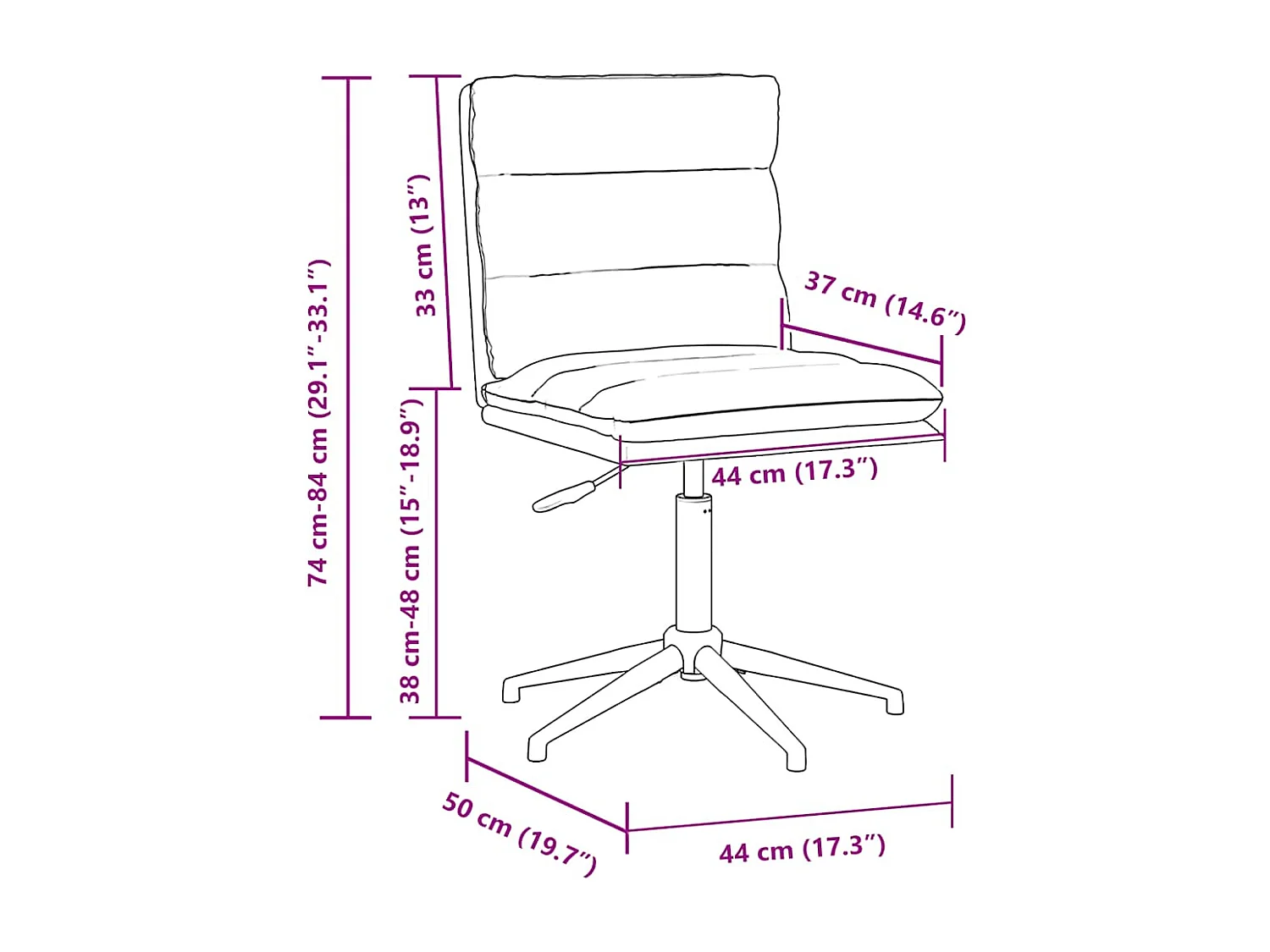 Chaises à manger lot de 4 noir similicuir
