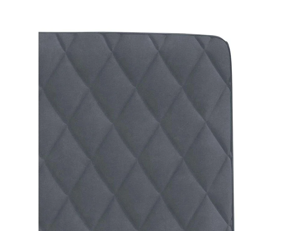 Juego de 6 sillas de comedor de terciopelo gris oscuro