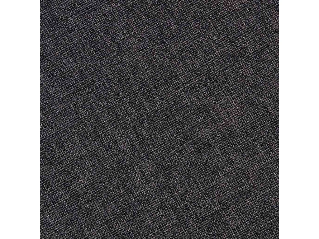 Juego de 2 sillas de comedor de madera curvada y tela gris