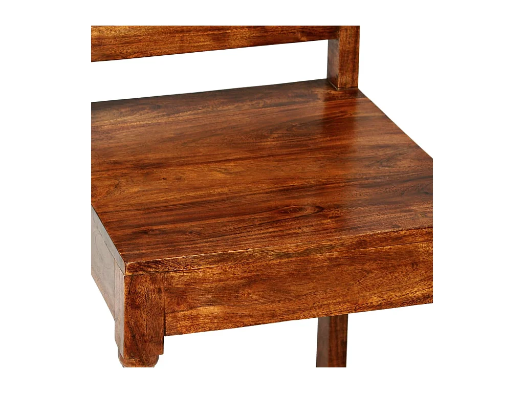 Chaises à manger lot de 2 Bois finition couleur miel classique