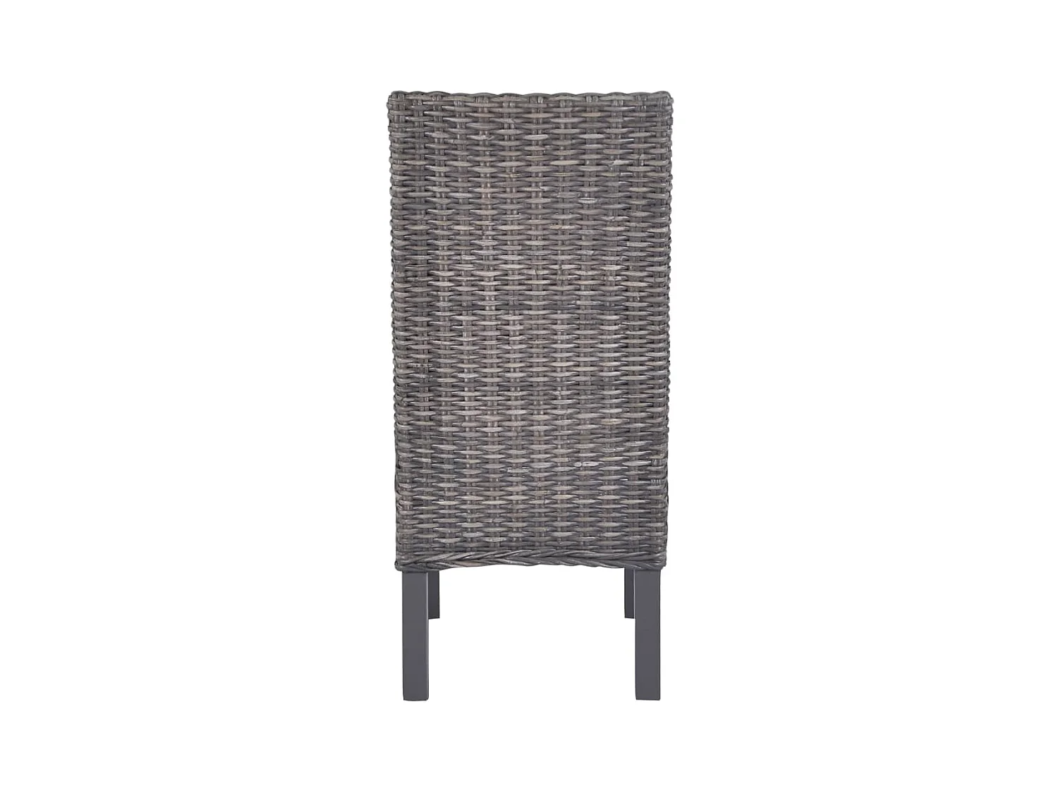 Eetkamerstoelen set van 6 bruin rotan Kubu en mangohout