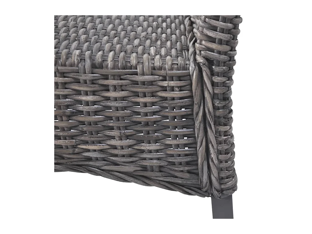 Eetkamerstoelen set van 6 bruin rotan Kubu en mangohout