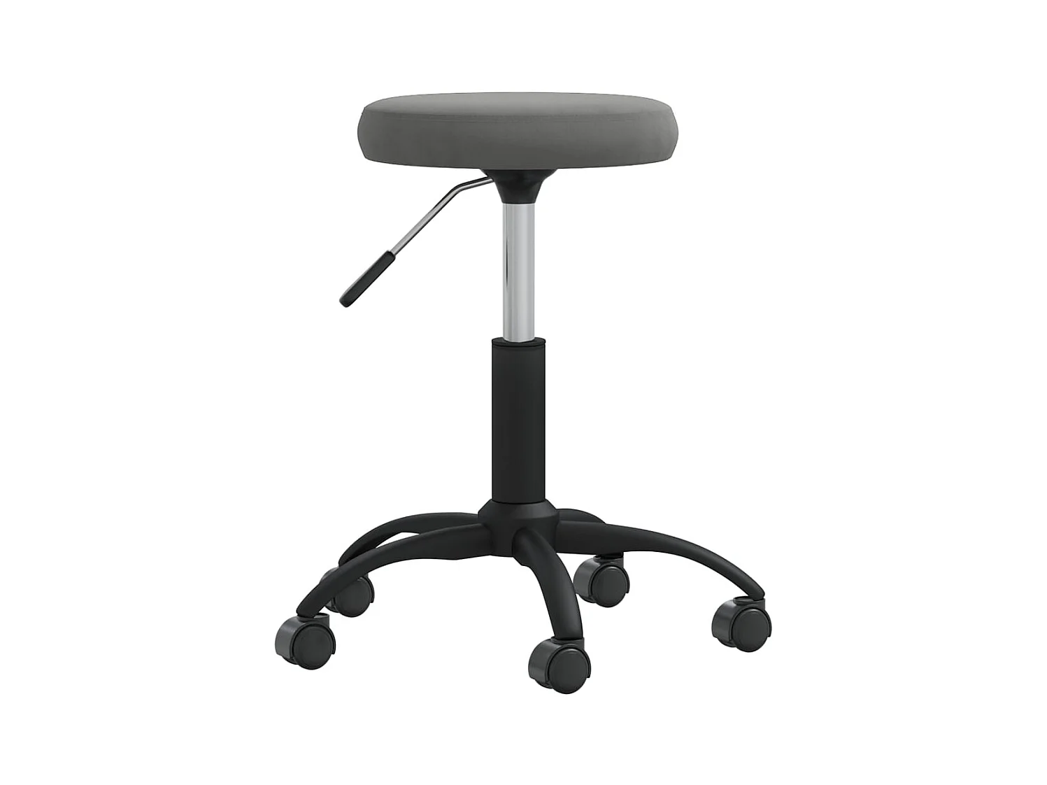 Chaise de salle à manger Gris foncé Velours