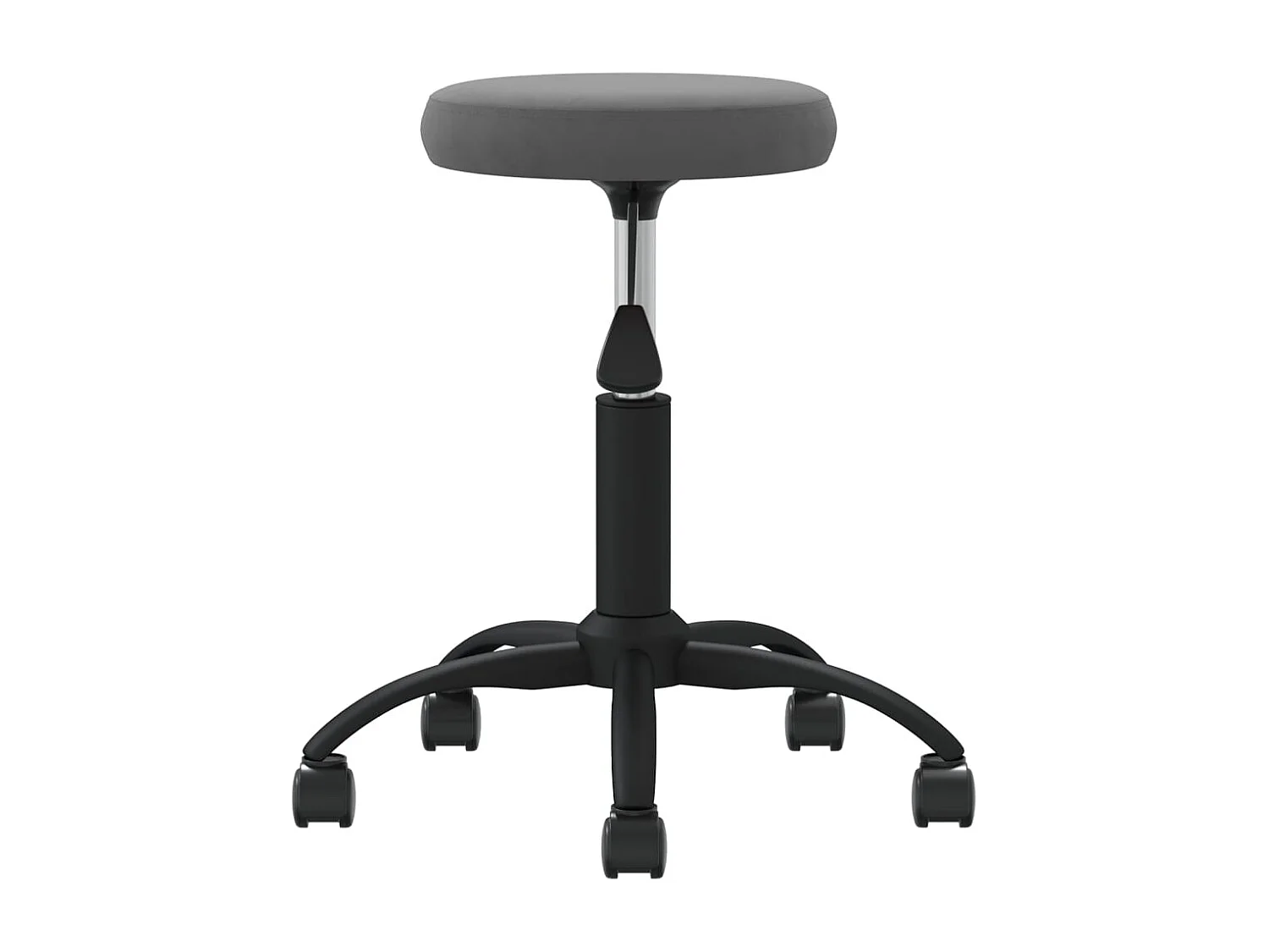 Chaise de salle à manger Gris foncé Velours