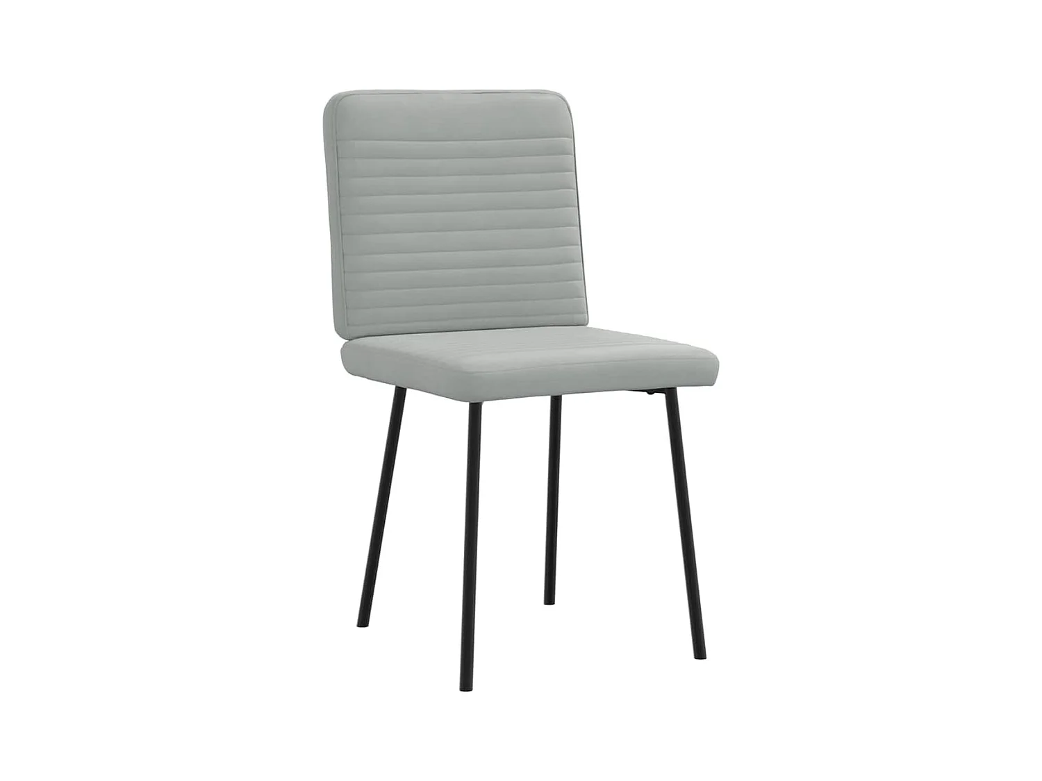 Eetkamerstoelen set van 4 Lichtgrijs Fluweel