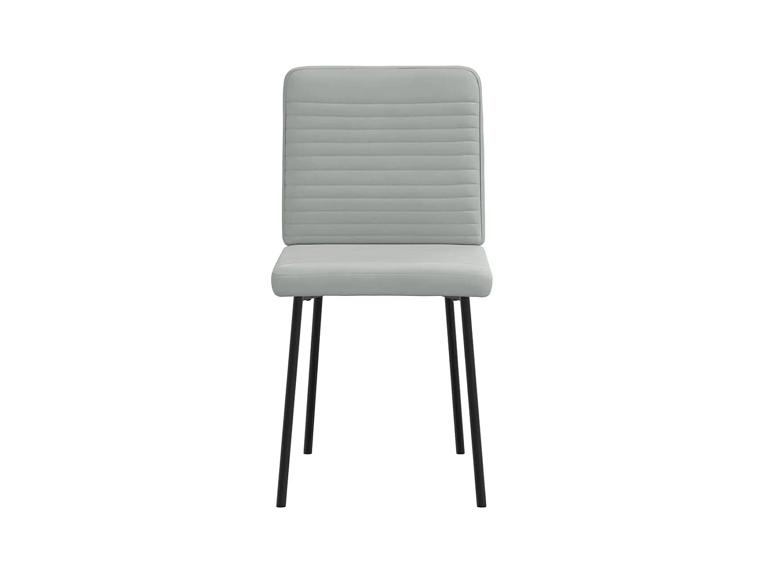 Eetkamerstoelen set van 4 Lichtgrijs Fluweel