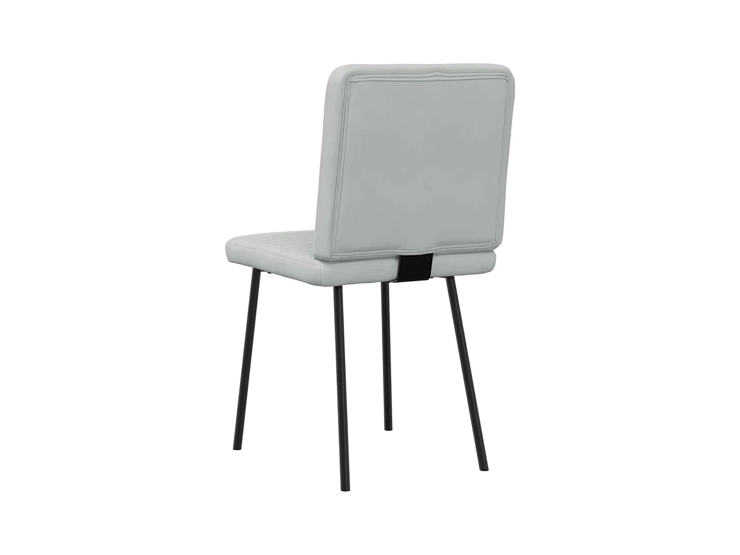 Eetkamerstoelen set van 4 Lichtgrijs Fluweel