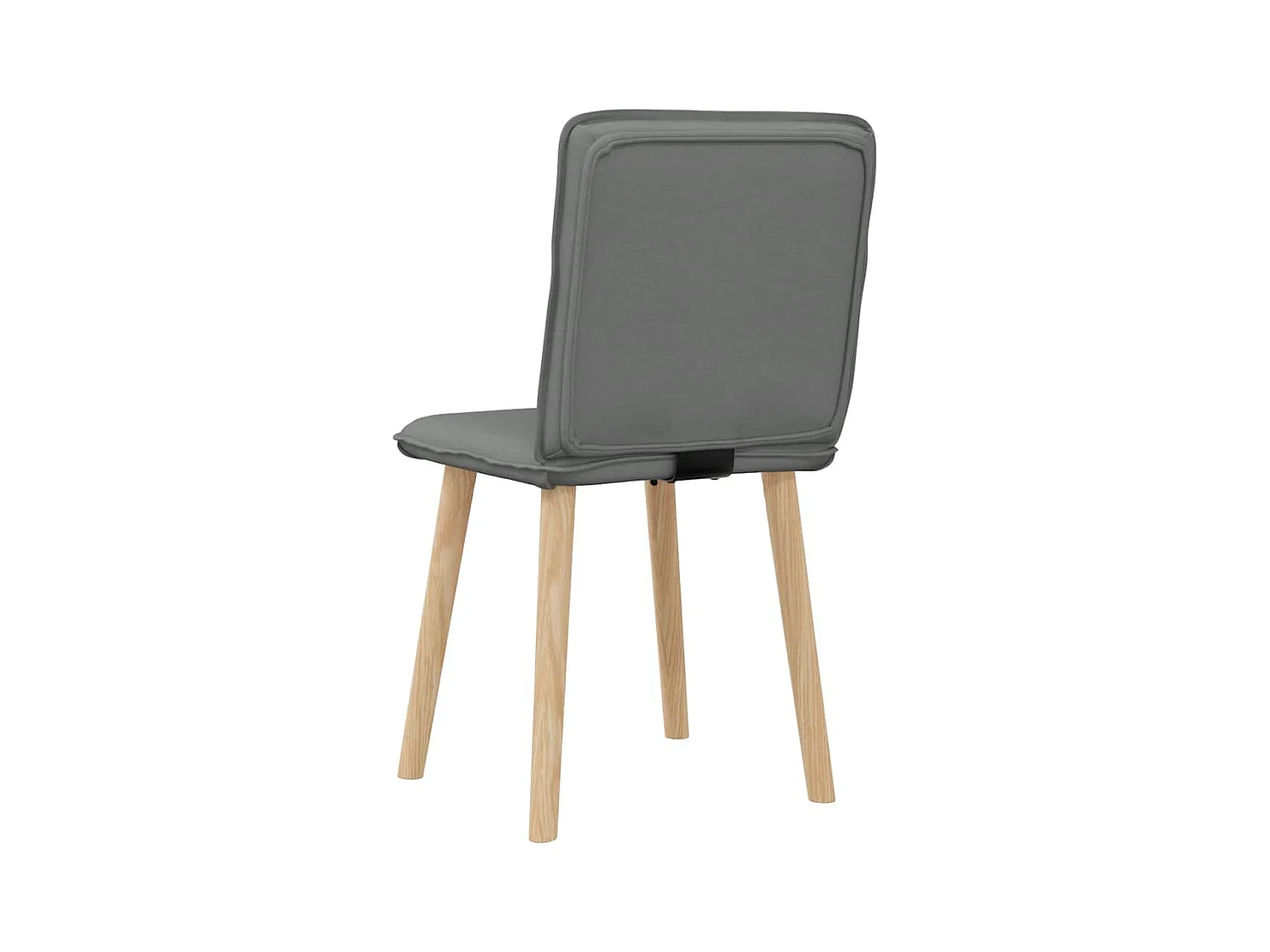 Eetkamerstoelen set van 2 donkergrijze stof
