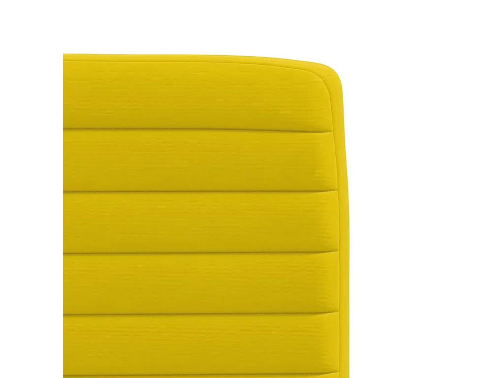 Chaises à manger lot de 2 Jaune Velours