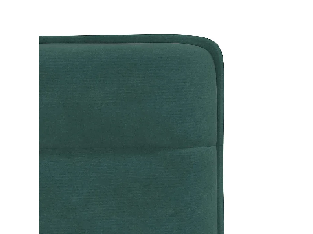 Juego de 4 sillas de comedor de terciopelo verde oscuro