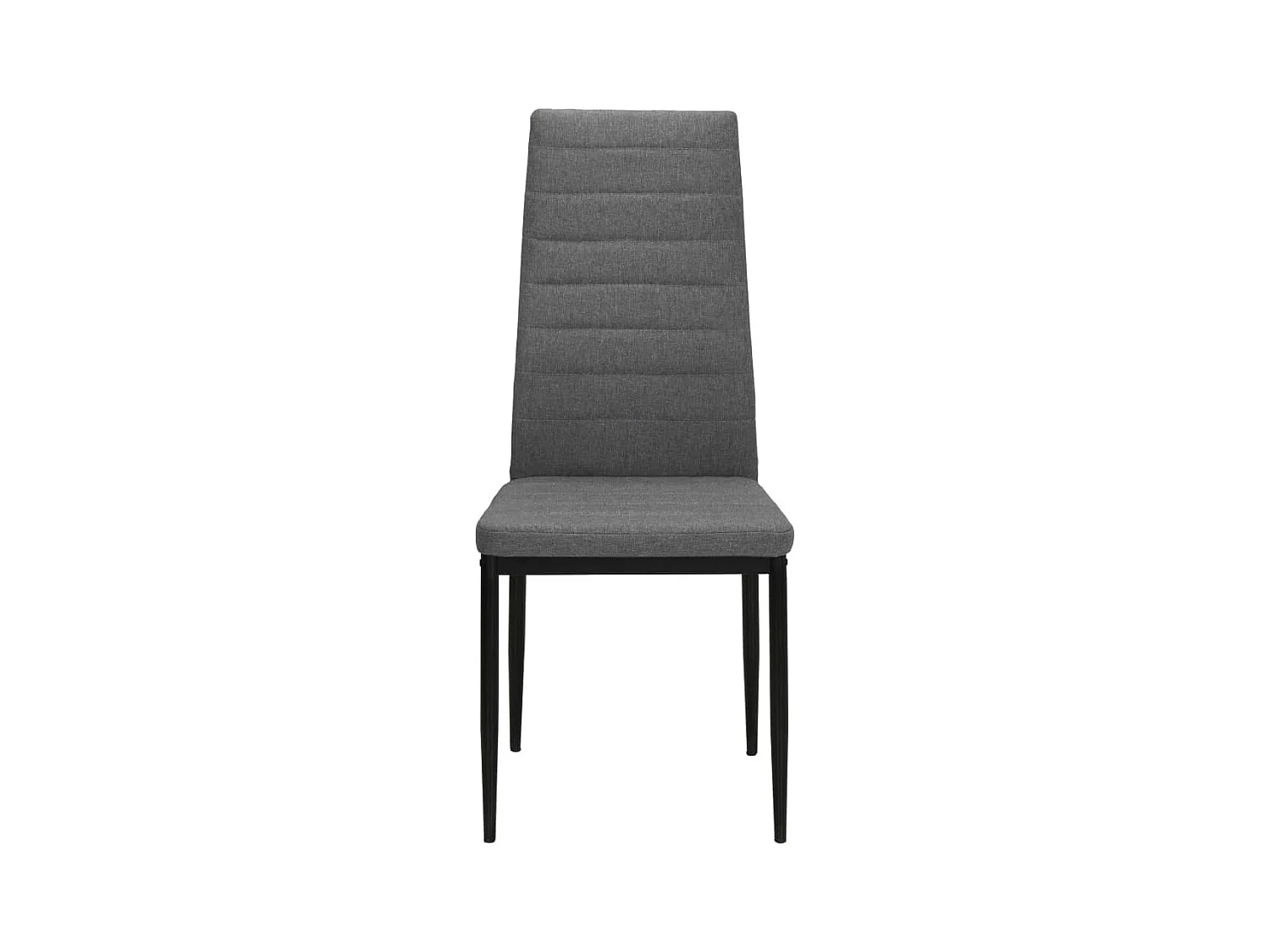 Chaises à manger lot de 6 gris clair tissu