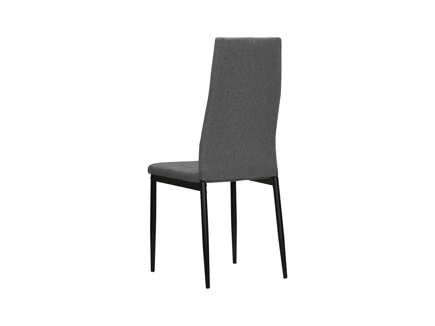 Chaises à manger lot de 6 gris clair tissu